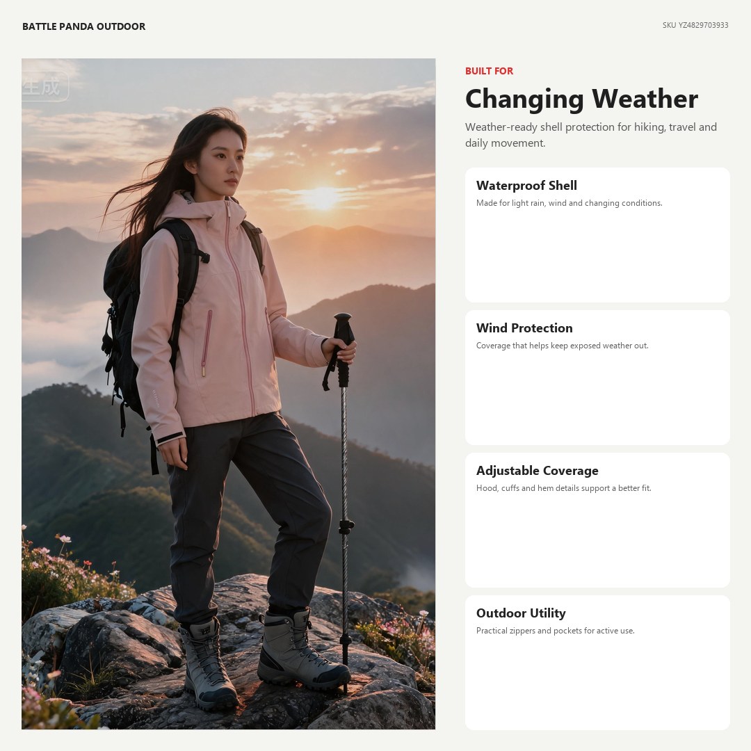 N-Series Beta JK Lightweight Waterproof Shell Jacket detail