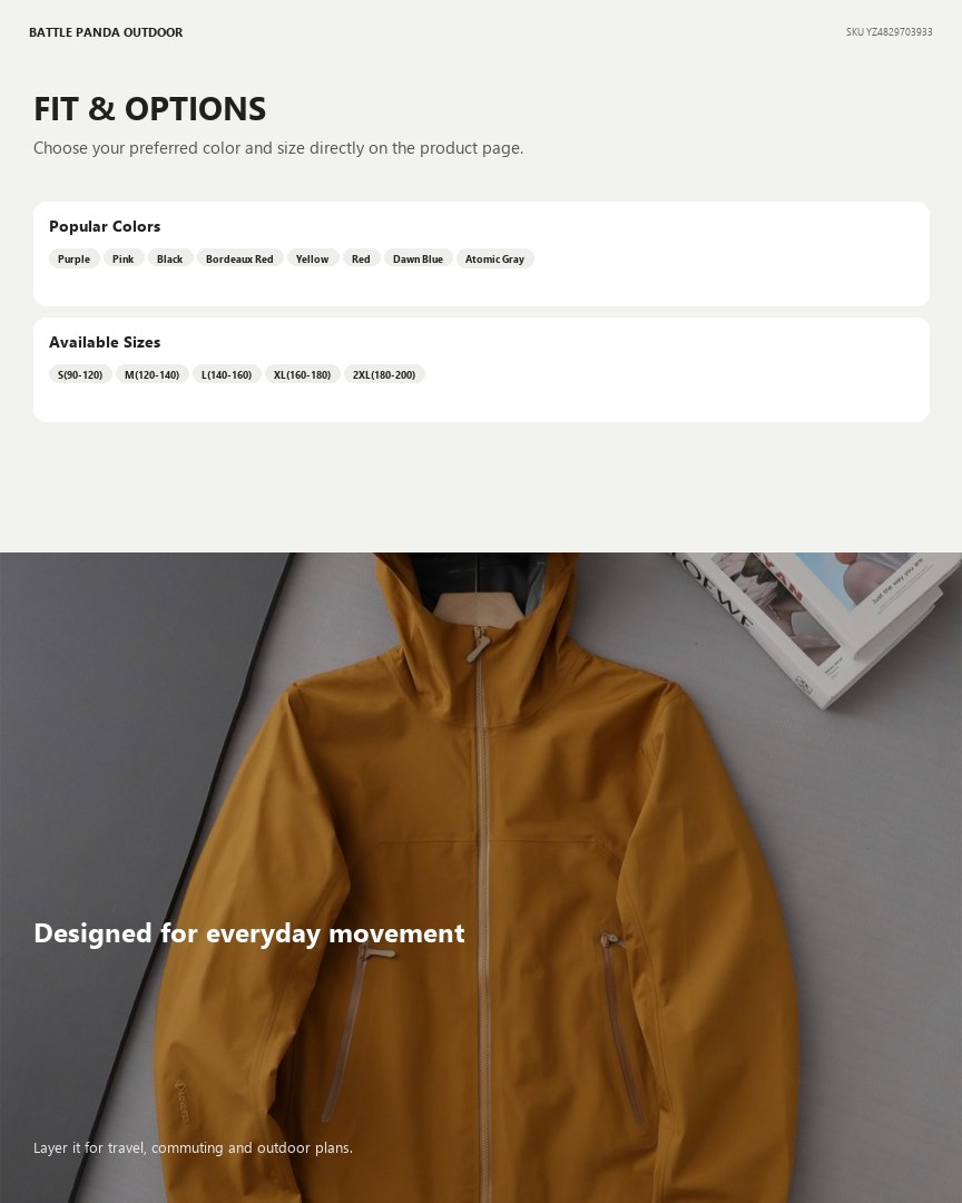 N-Series Beta JK Lightweight Waterproof Shell Jacket detail