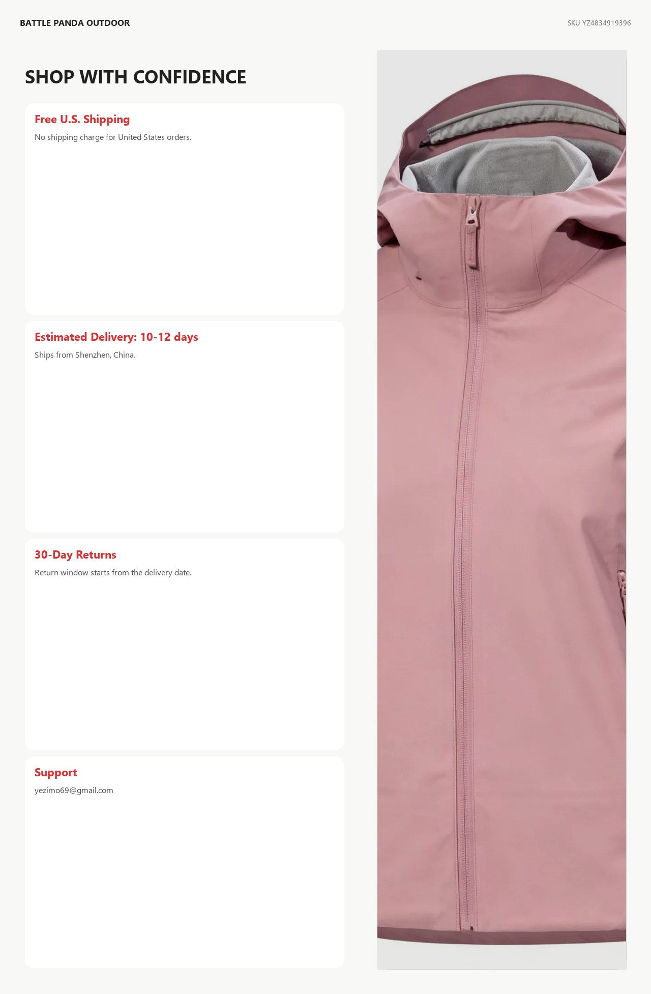N-Series SD Women's Lightweight Wind Shell Jacket detail