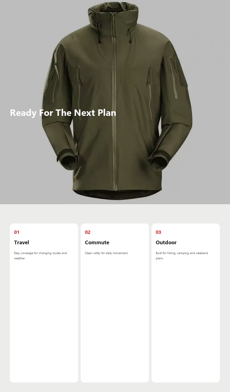 N-Series Military 2.0 Extreme Hard-Shell Outdoor Jacket detail