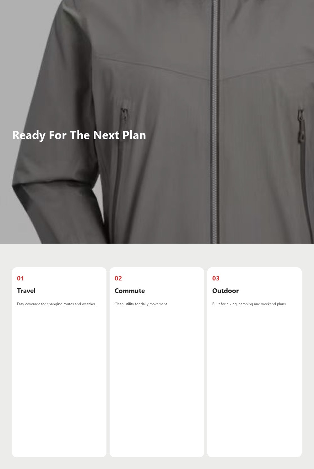 Stone 3-Layer Seam-Sealed Waterproof Jacket detail