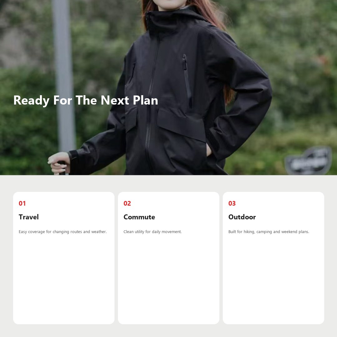 N-Series Women's JK Waterproof Outdoor Jacket detail