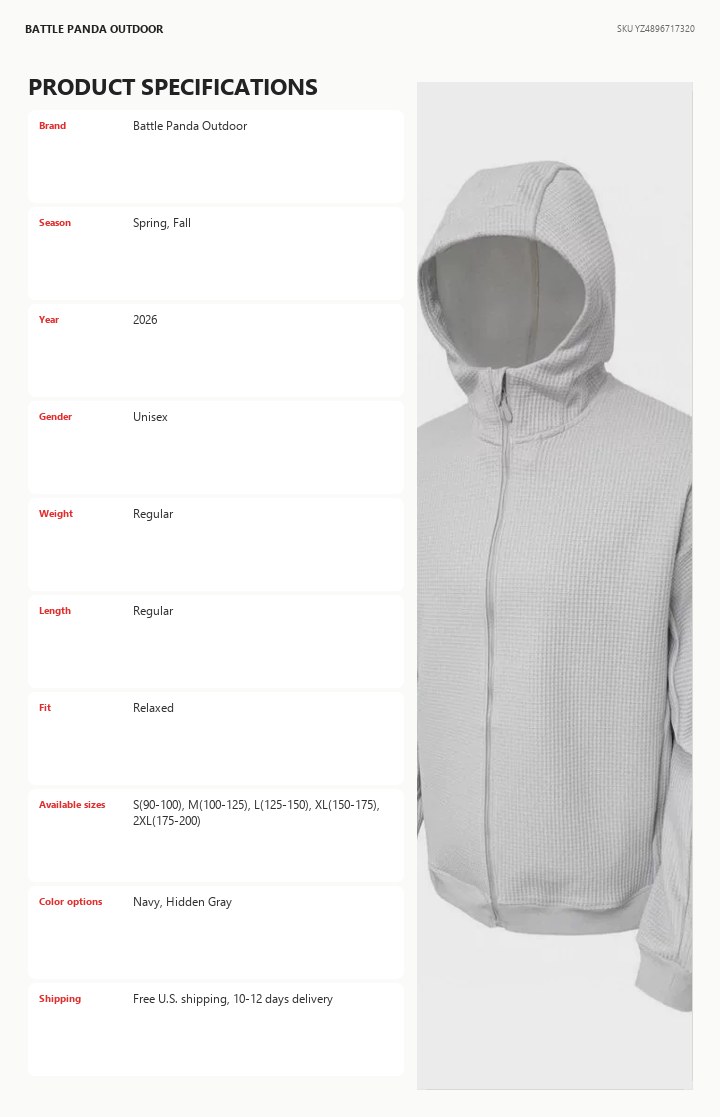 N-Series Waffle-Fleece Insulated Jacket detail