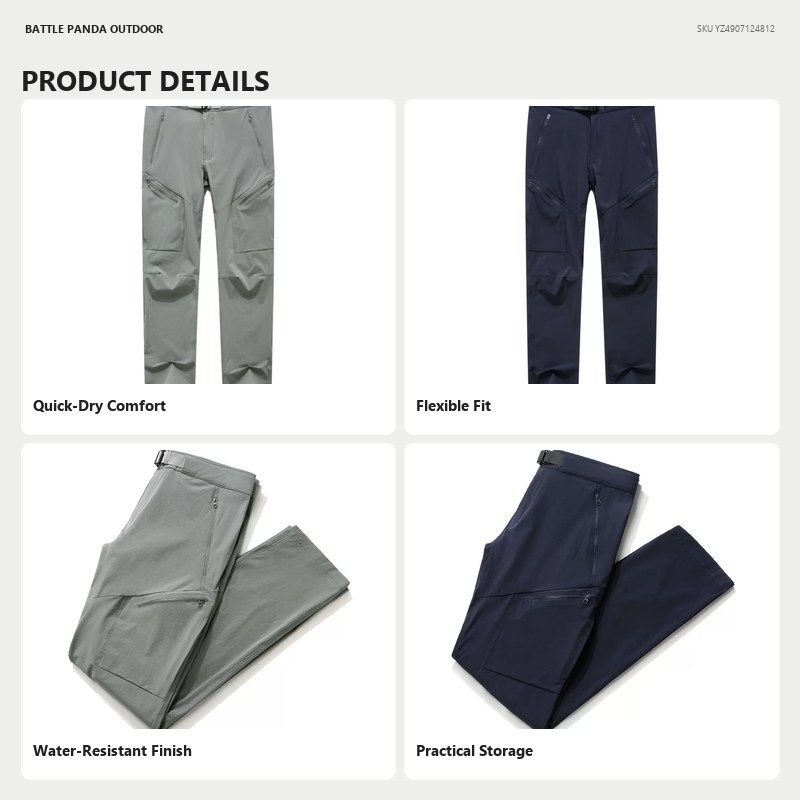 N-Series Gamma Lightweight Quick-Dry Hiking Pants detail