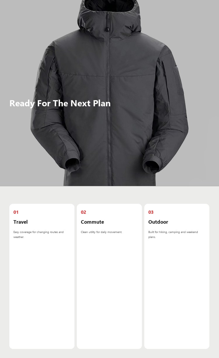 N-Series Hooded Insulated Cotton Jacket detail