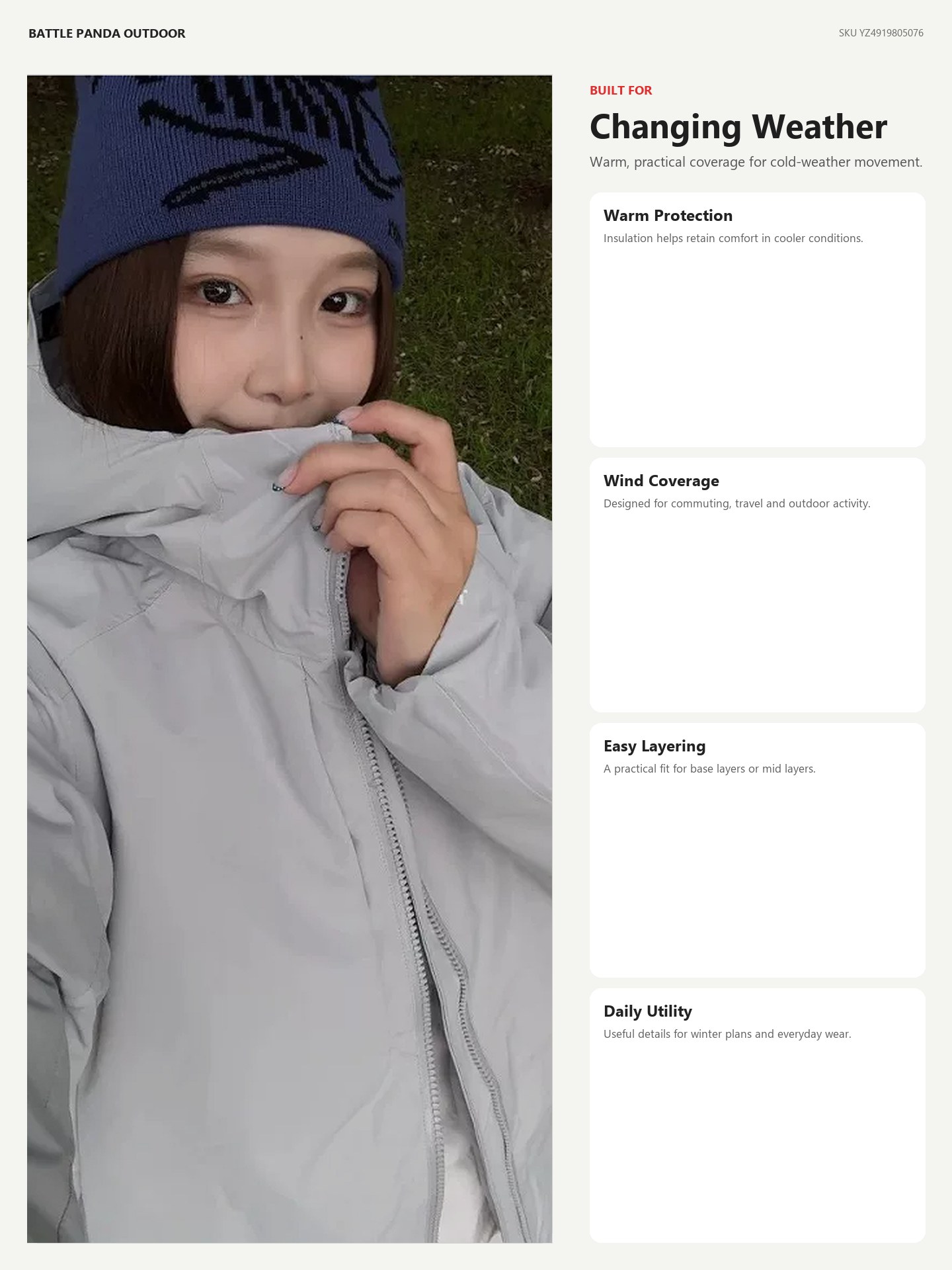 N-Series Thermal Hooded Insulated Jacket detail