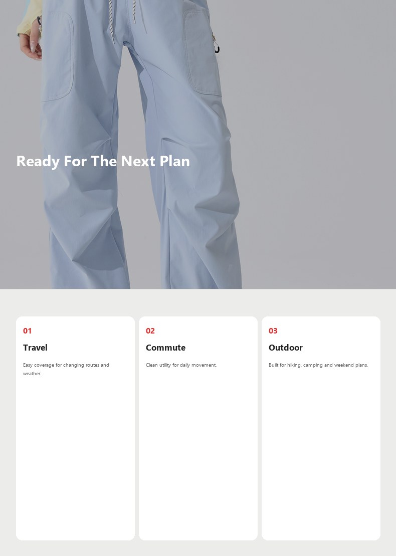 Unisex Water-Resistant Outdoor Hiking Pants detail