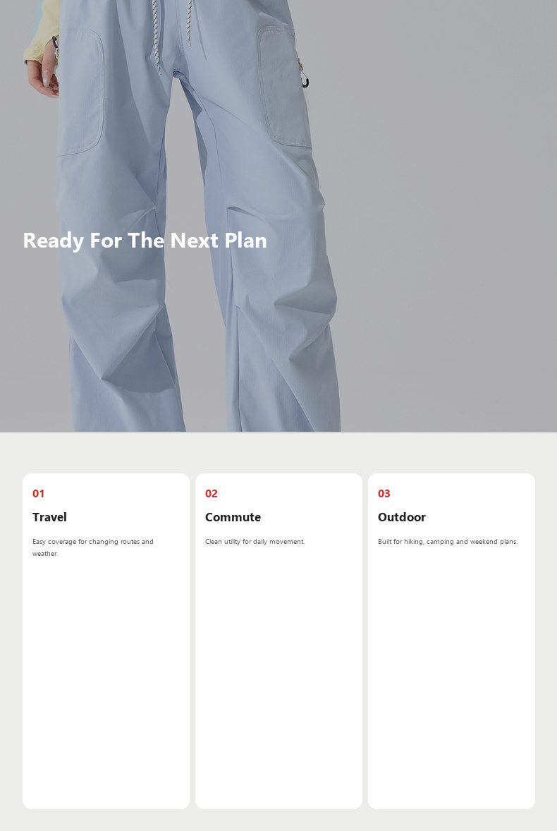 Unisex Water-Resistant Outdoor Hiking Pants detail