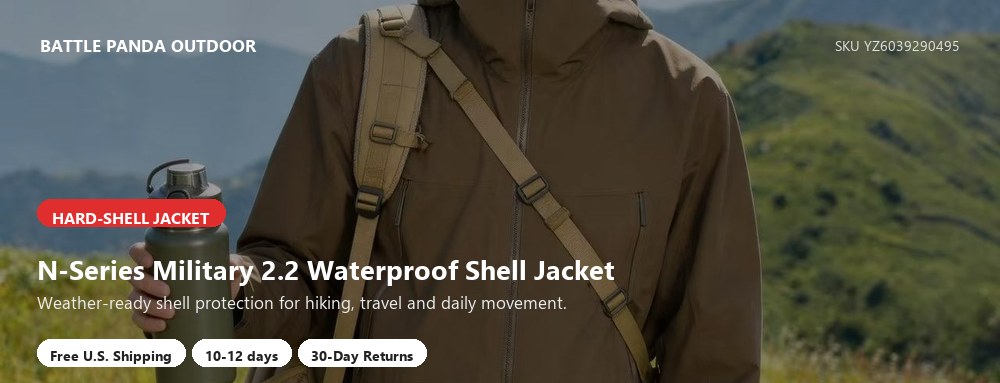 N-Series Military 2.2 Waterproof Shell Jacket detail