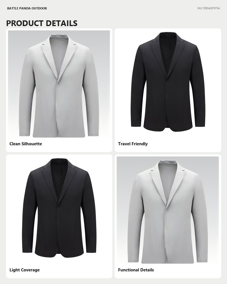 Men's Casual Blazer Jacket detail