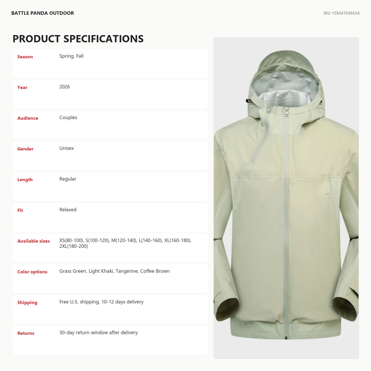 K-Series 3rd-Generation Outdoor Hard-Shell Jacket detail