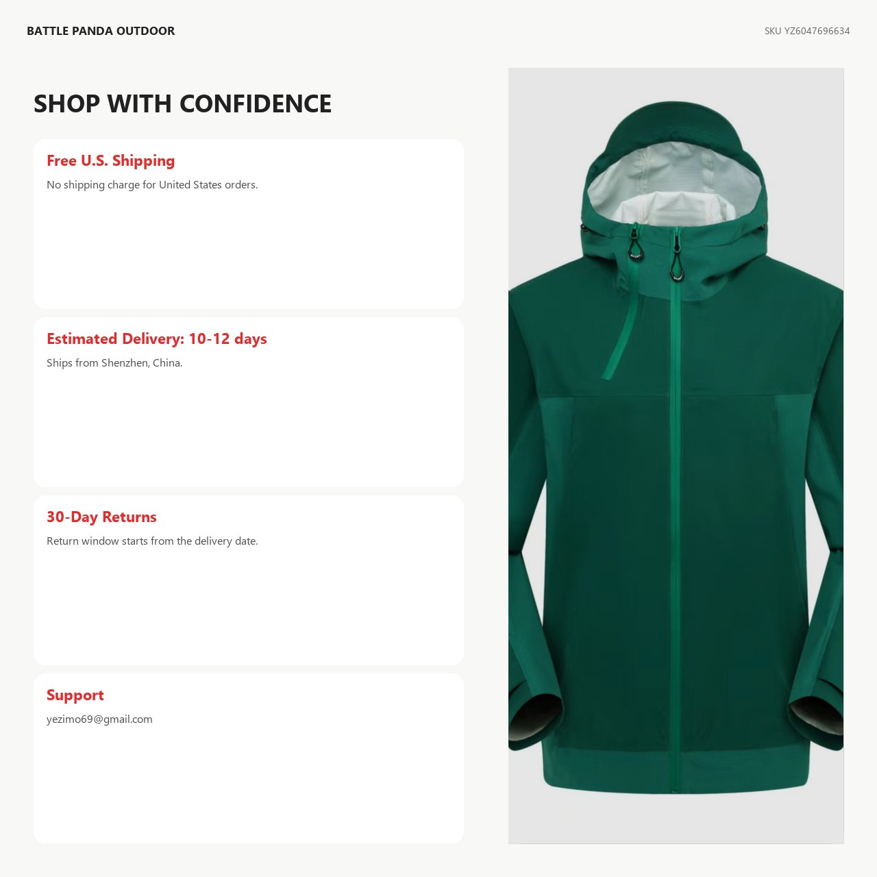 K-Series 3rd-Generation Outdoor Hard-Shell Jacket detail
