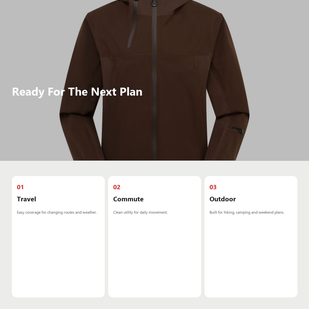 K-Series 3rd-Generation Outdoor Hard-Shell Jacket detail