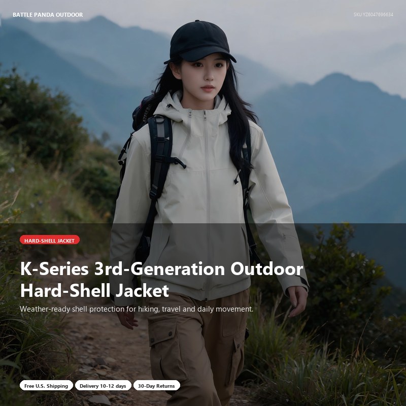 K-Series 3rd-Generation Outdoor Hard-Shell Jacket detail