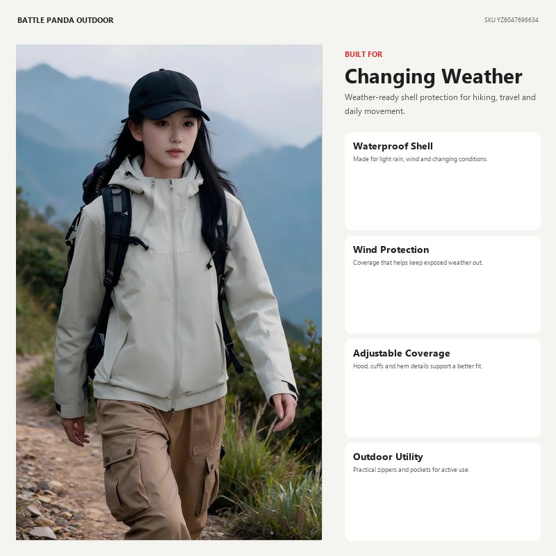 K-Series 3rd-Generation Outdoor Hard-Shell Jacket detail