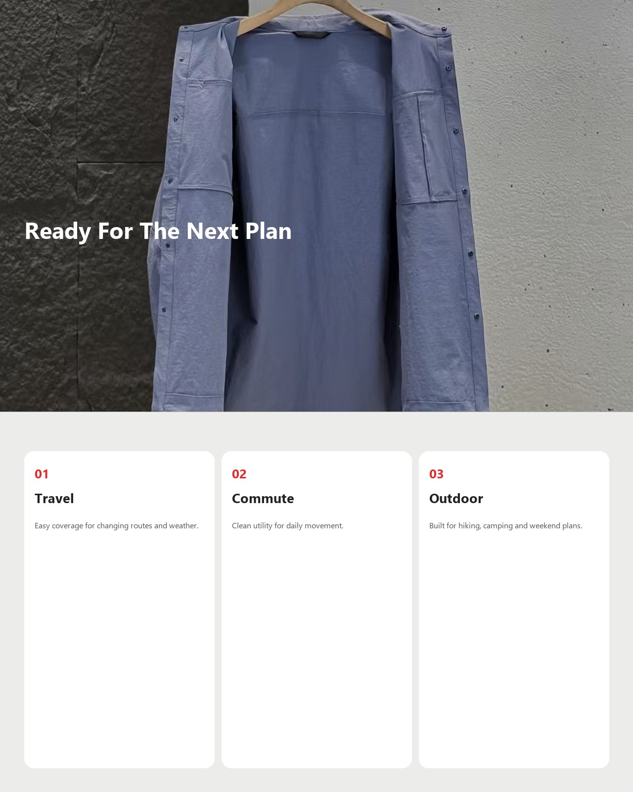 N-Series Men's Collared Business Shirt Jacket detail
