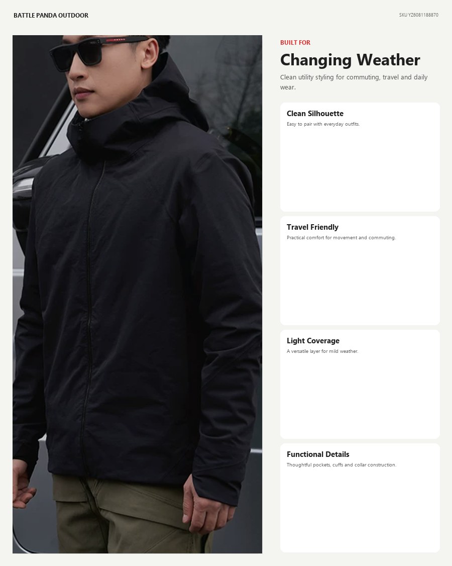 N-Series Business Windproof Jacket detail