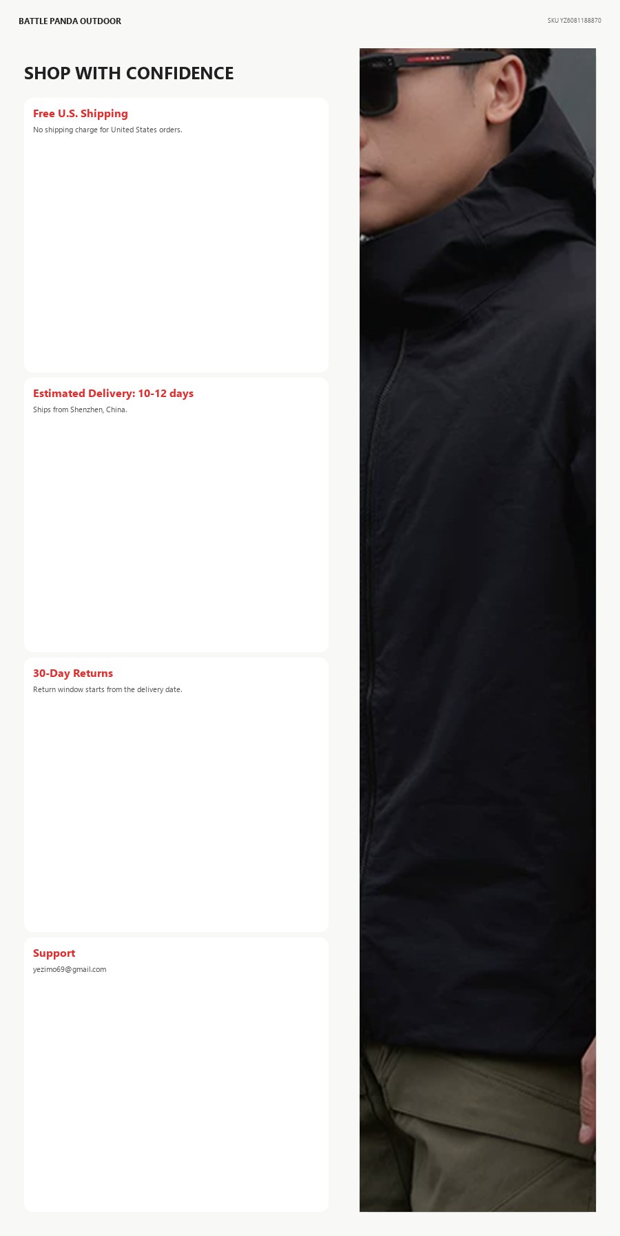 N-Series Business Windproof Jacket detail