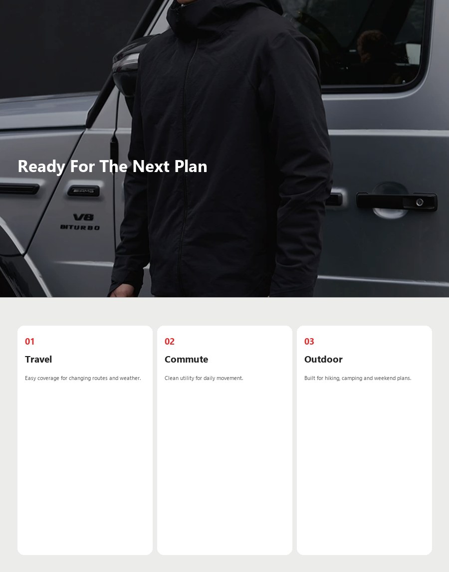 N-Series Business Windproof Jacket detail