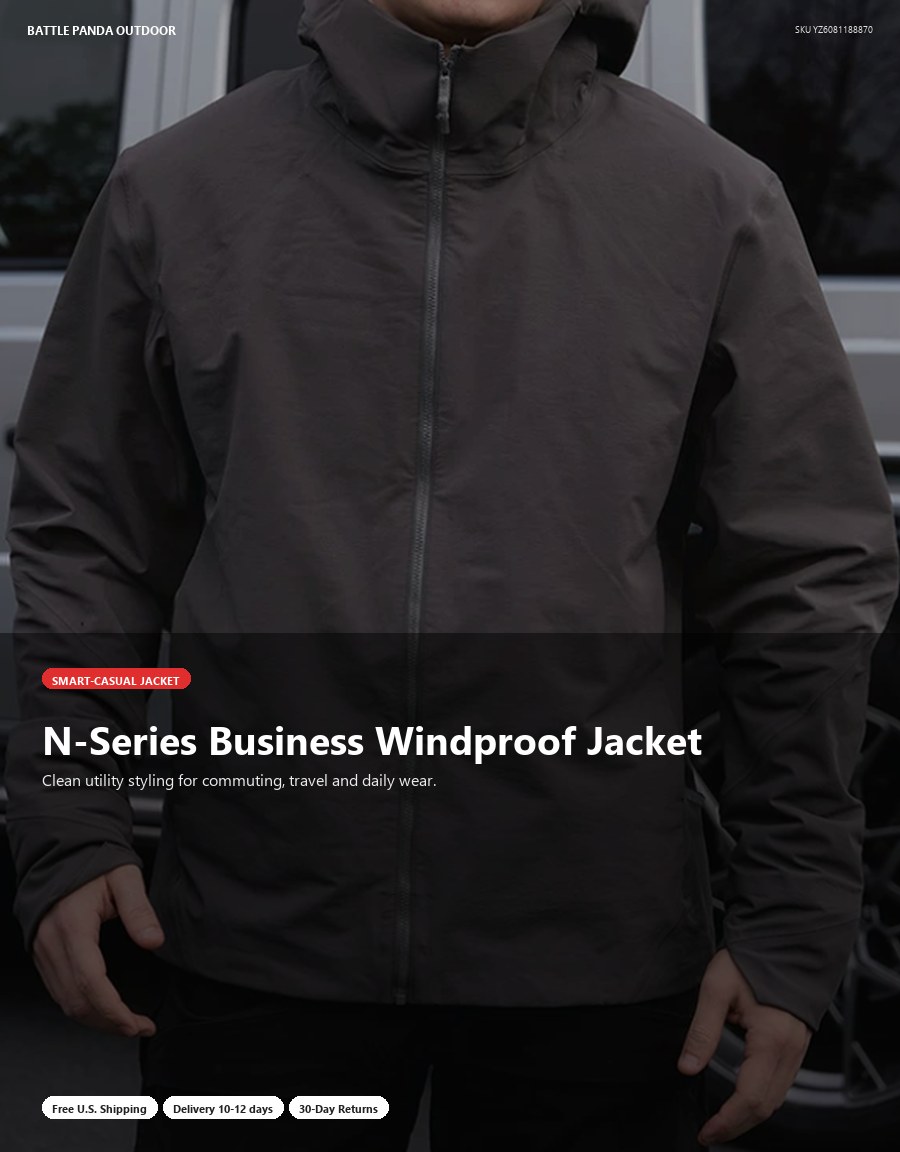 N-Series Business Windproof Jacket detail