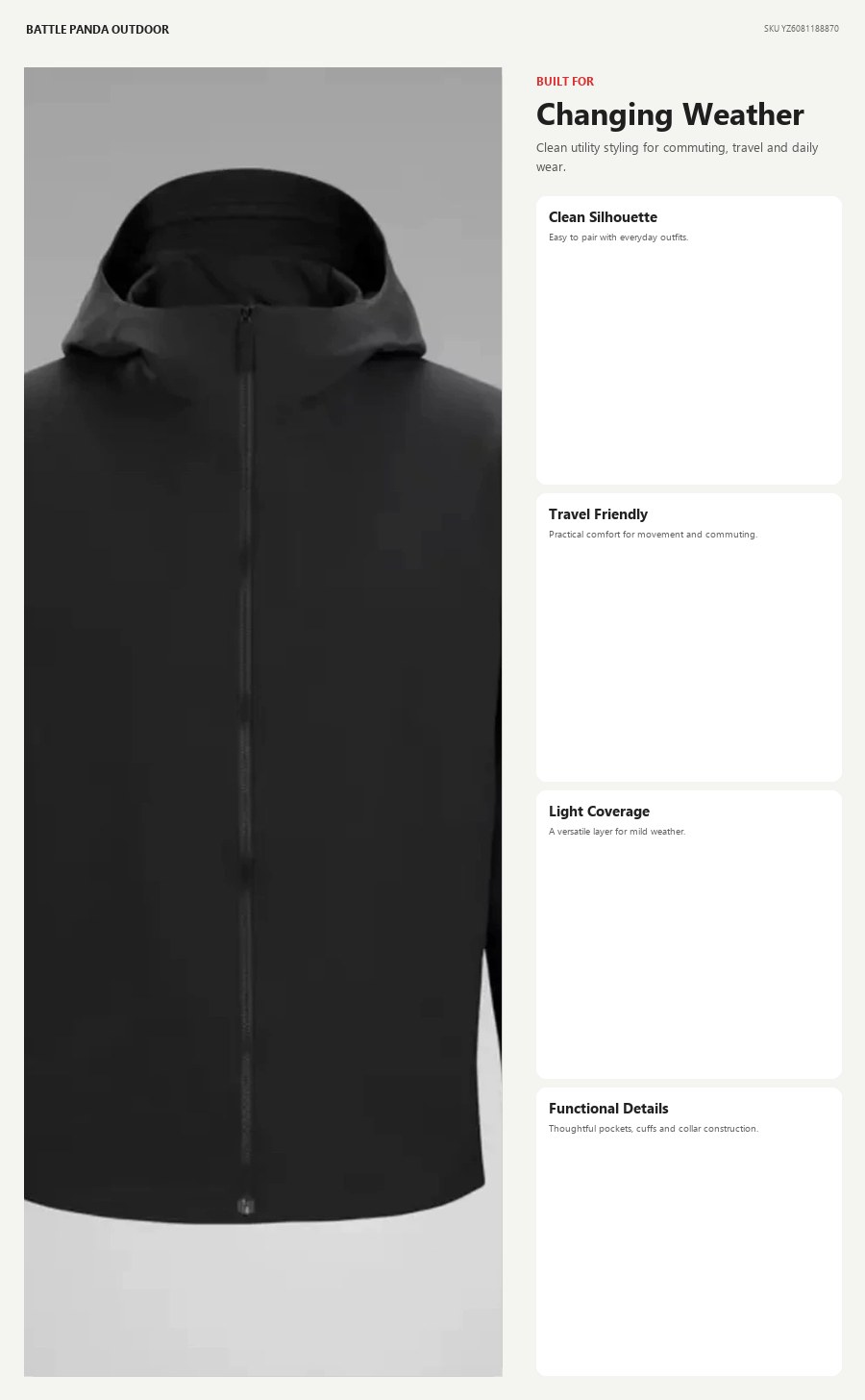 N-Series Business Windproof Jacket detail