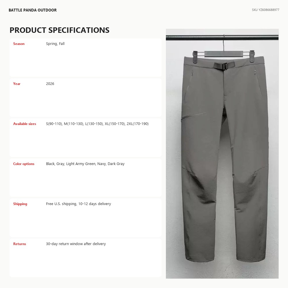 N-Series AR Waterproof Softshell Hiking Pants detail