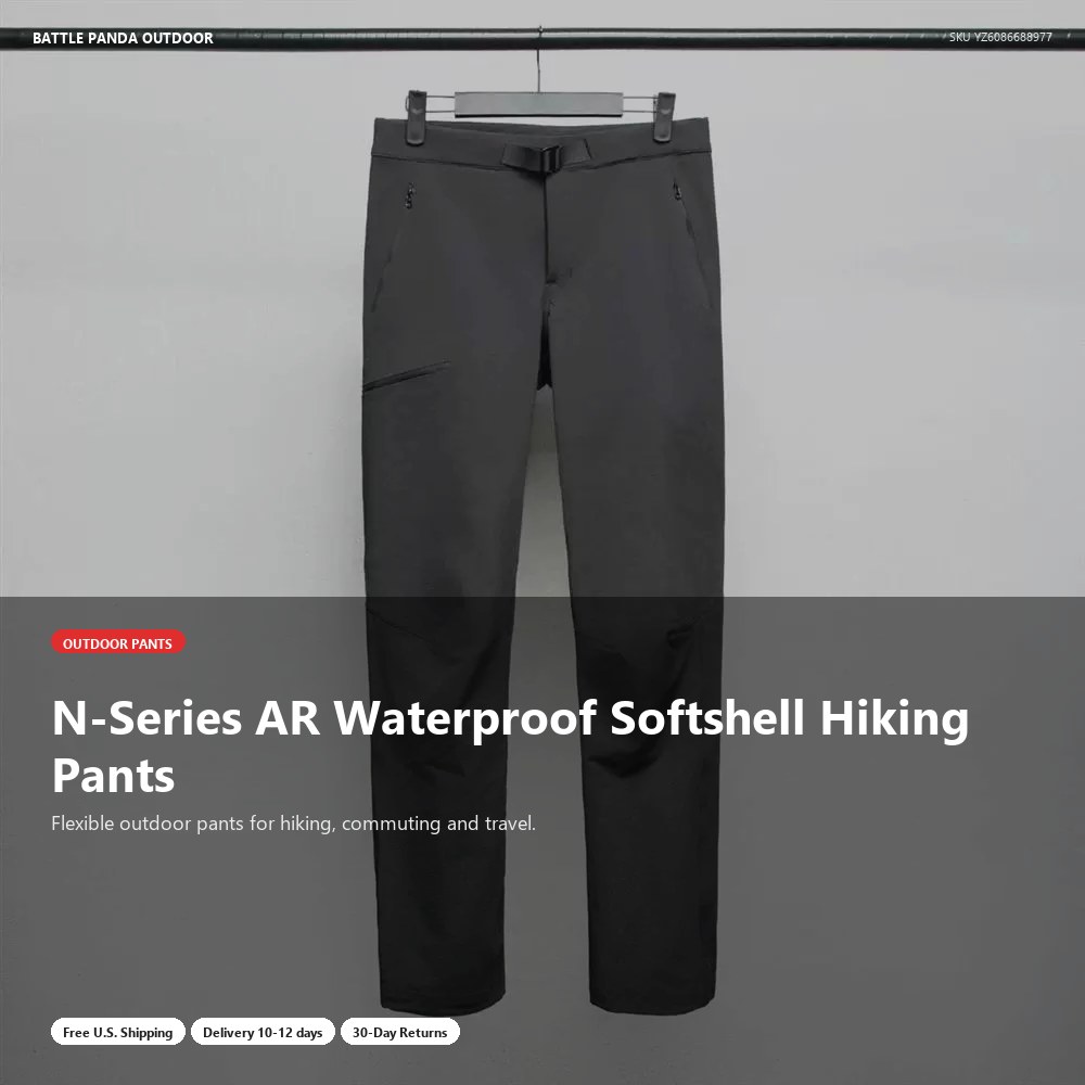 N-Series AR Waterproof Softshell Hiking Pants detail