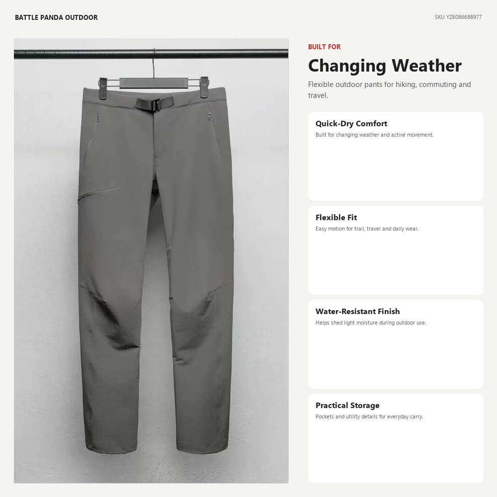 N-Series AR Waterproof Softshell Hiking Pants detail