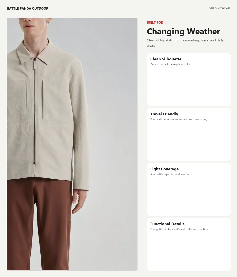 N-Series Business Stand-Collar Jacket detail