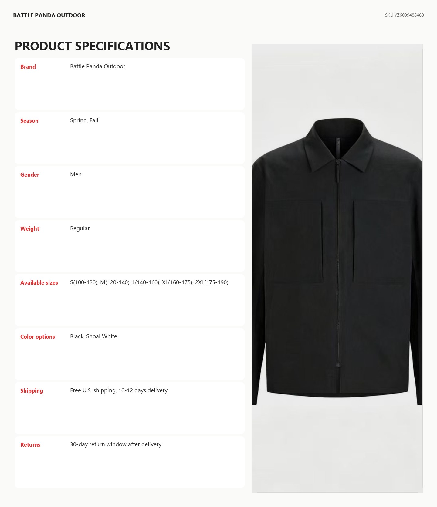 N-Series Business Stand-Collar Jacket detail