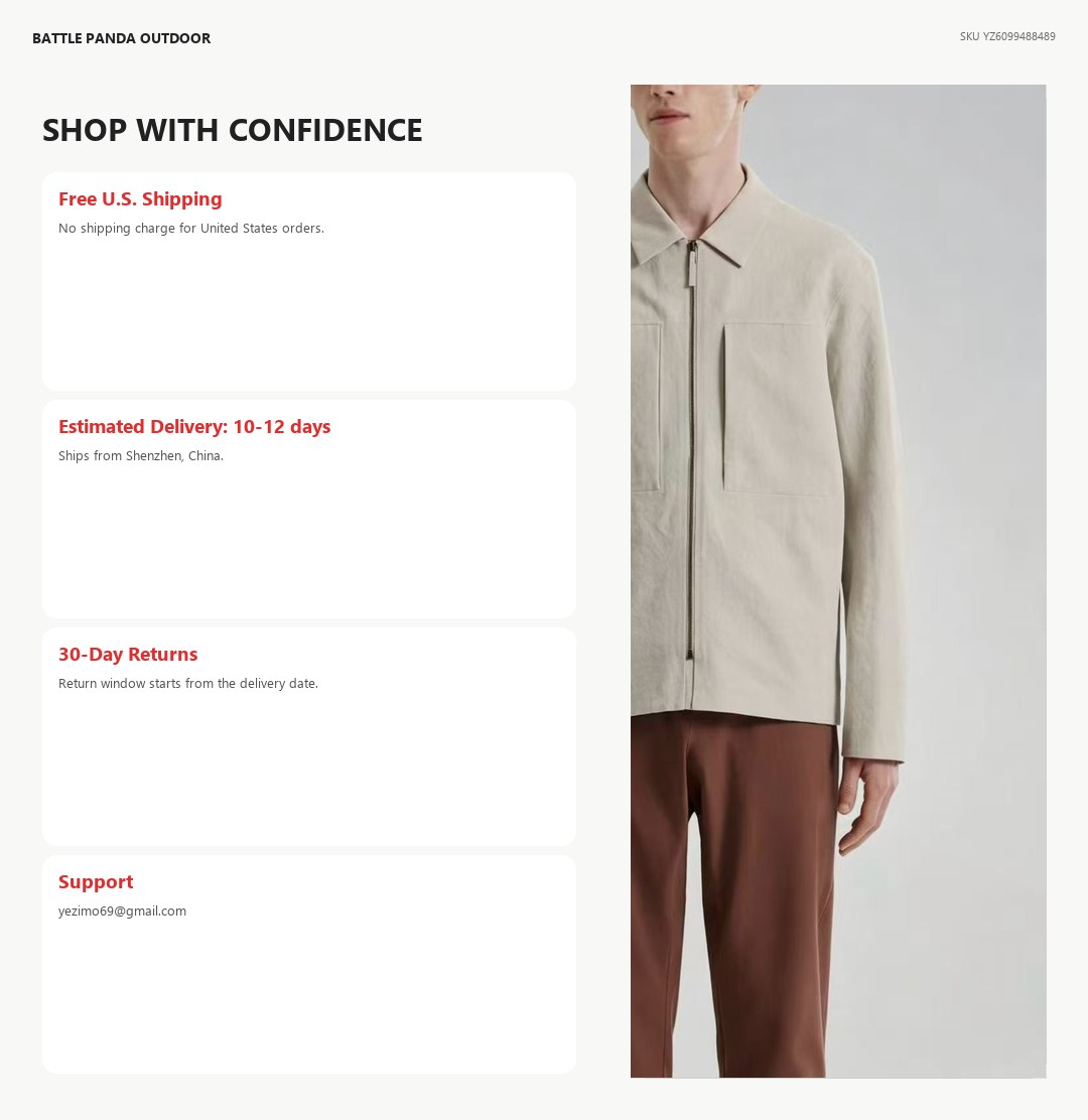 N-Series Business Stand-Collar Jacket detail