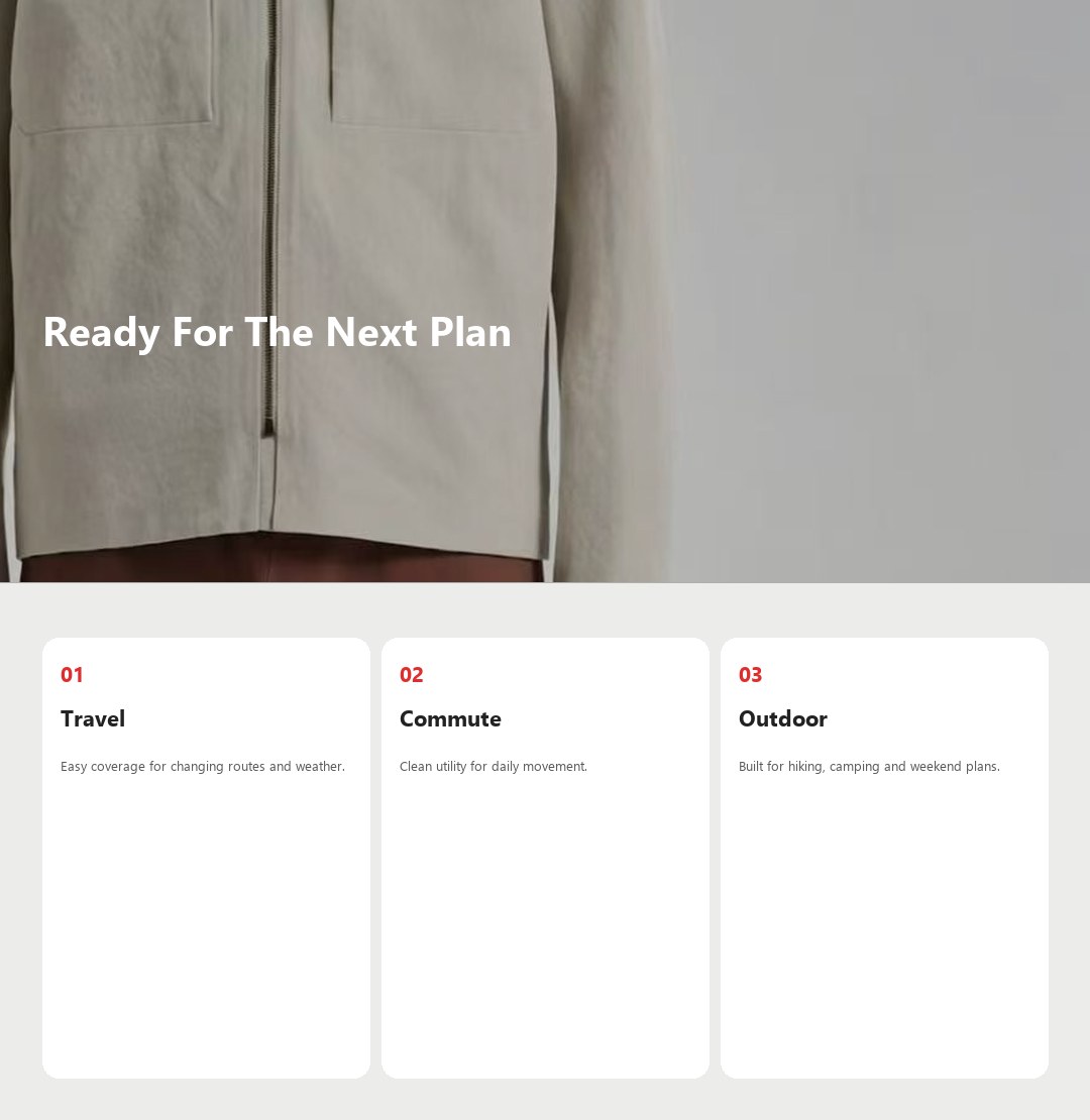 N-Series Business Stand-Collar Jacket detail