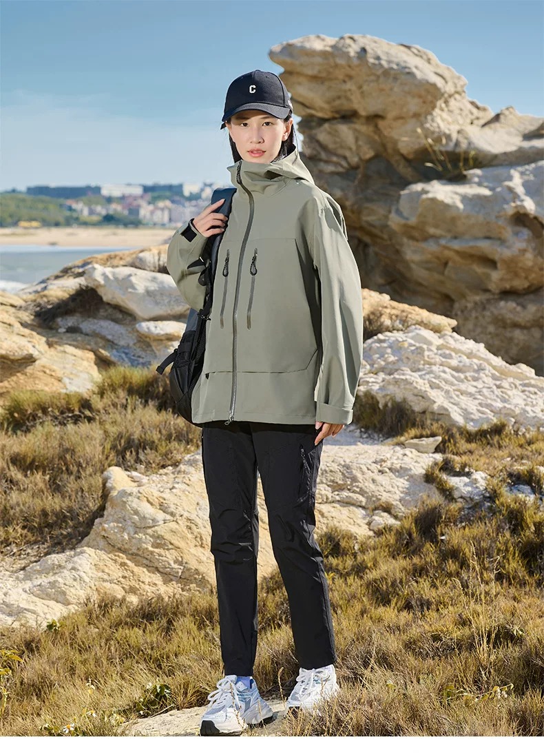 Seam-Sealed Waterproof Outdoor Shell Jacket
