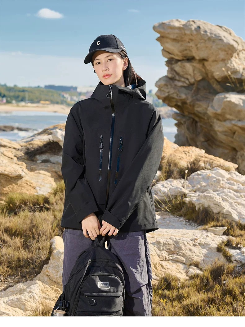 Seam-Sealed Waterproof Outdoor Shell Jacket