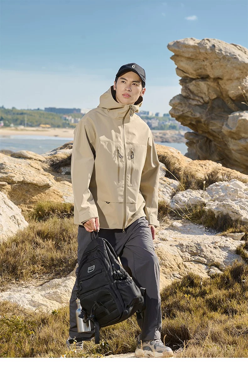 Seam-Sealed Waterproof Outdoor Shell Jacket