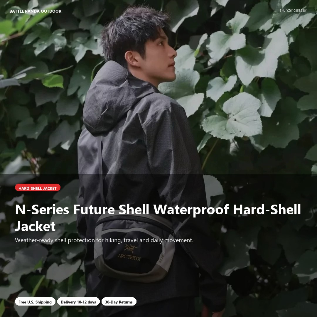N-Series Future Shell Waterproof Hard-Shell Jacket detail