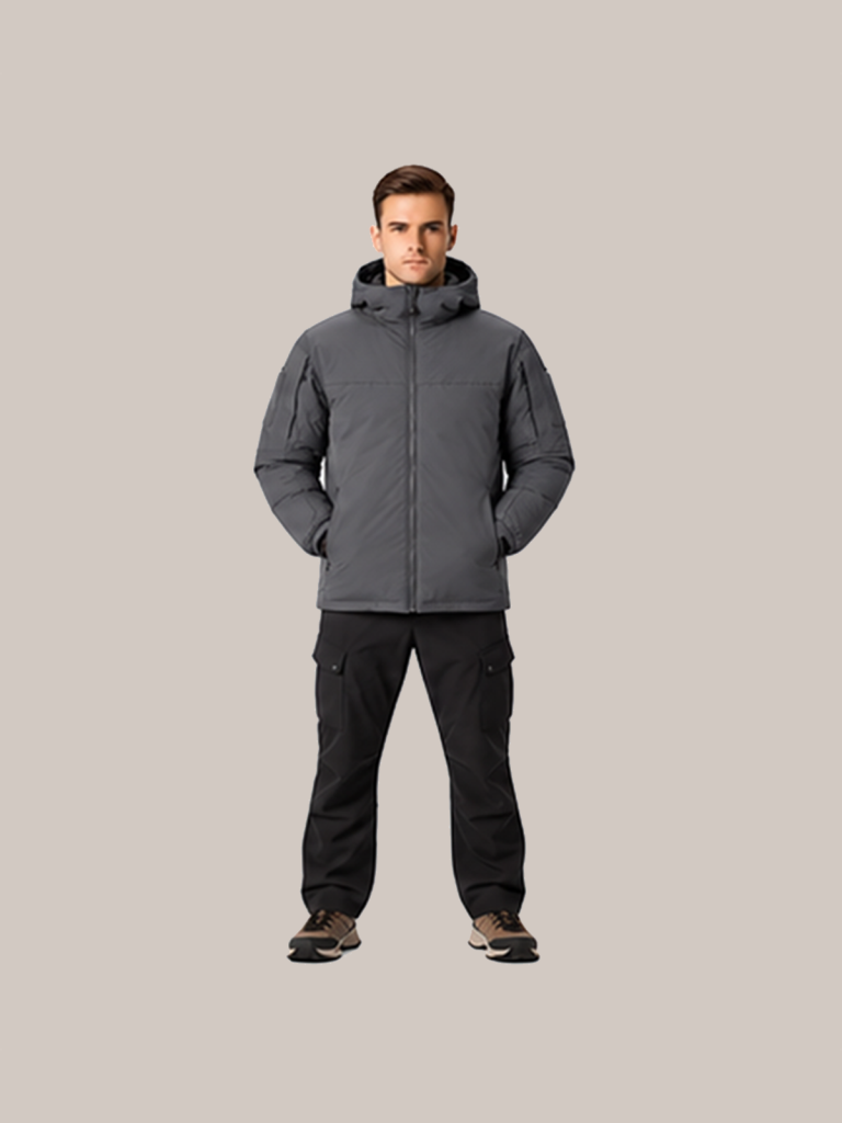 N-Series Hooded Insulated Cotton Jacket - detail 01 scene1 front