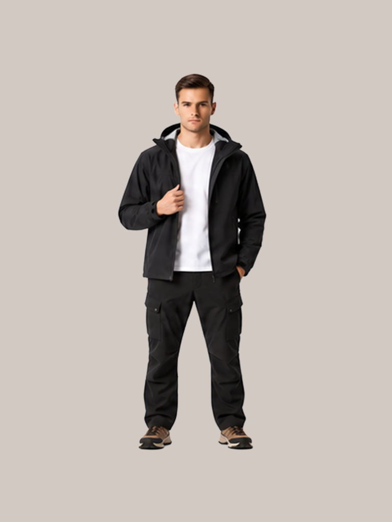 N-Series LW Outdoor Hard-Shell Waterproof Jacket - detail 02 scene3 open