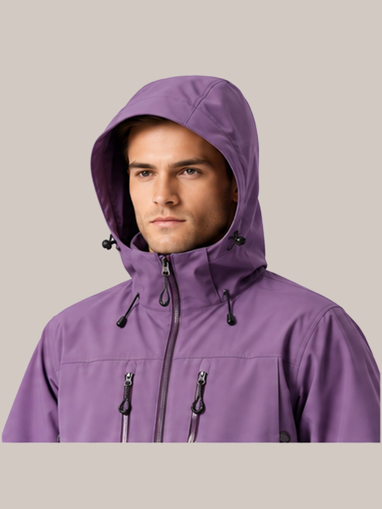 Seam-Sealed Waterproof Outdoor Shell Jacket - detail 03 scene2 function