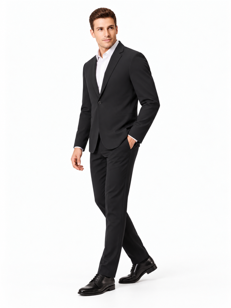 Men's Casual Blazer Jacket - detail 03 scene3 side profile