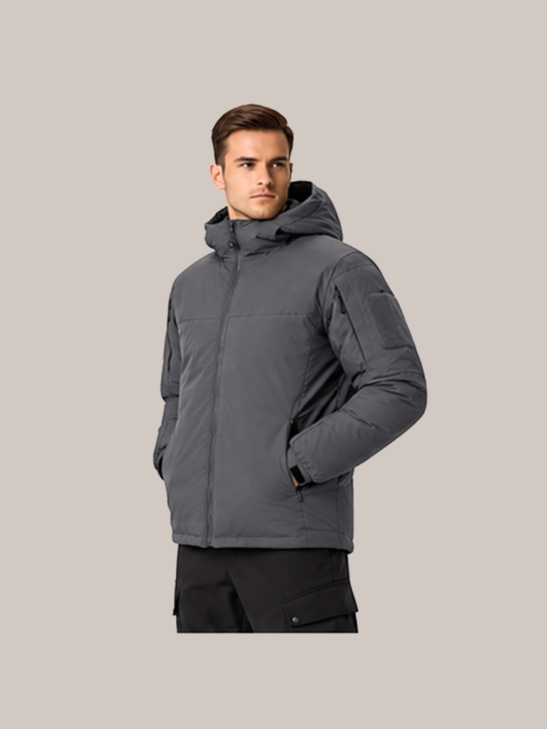 N-Series Hooded Insulated Cotton Jacket - detail 04 scene5 side