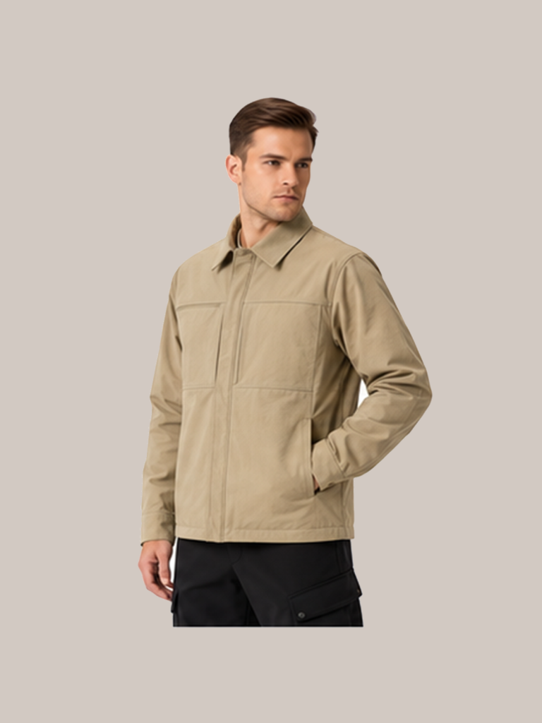 N-Series Men's Collared Business Shirt Jacket - detail 04 scene5 side