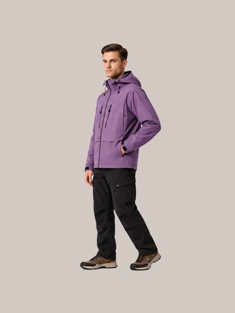 Seam-Sealed Waterproof Outdoor Shell Jacket - detail 04 scene5 side
