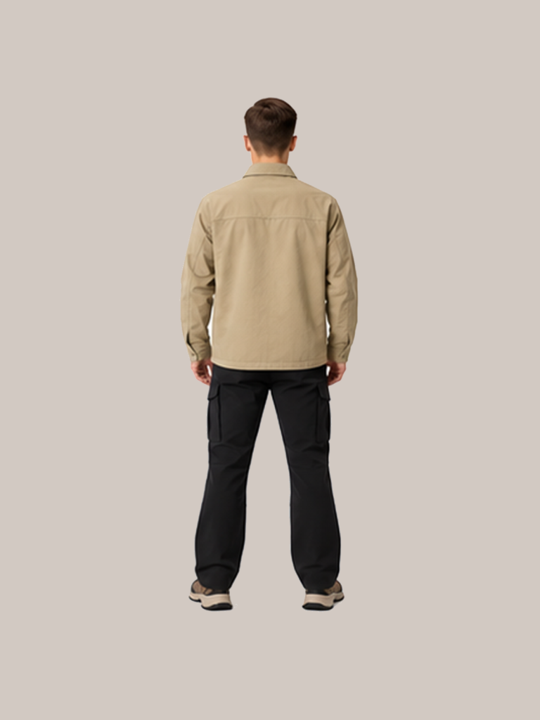 N-Series Men's Collared Business Shirt Jacket - detail 05 scene4 back