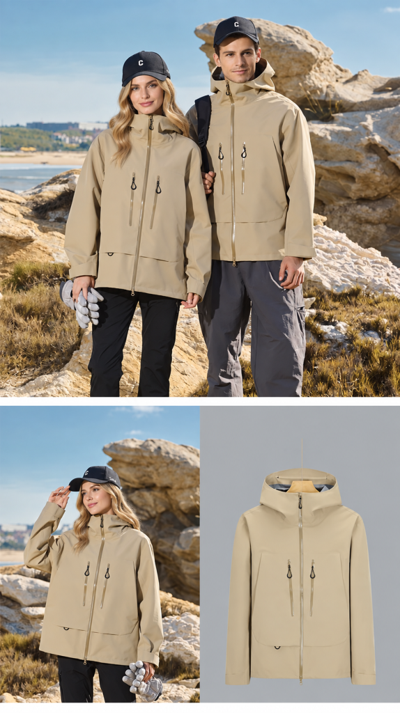 Seam-Sealed Waterproof Outdoor Shell Jacket - detail 07