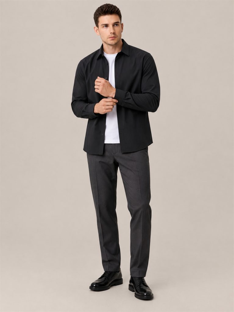 JG Men's Casual Business Shirt - detail 3