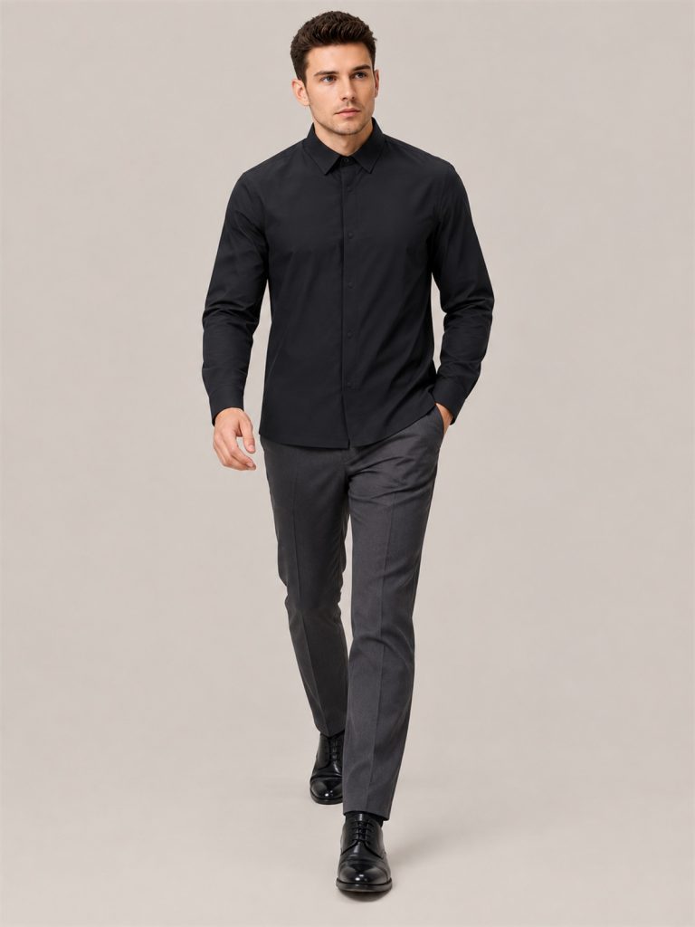 JG Men's Casual Business Shirt - detail 4