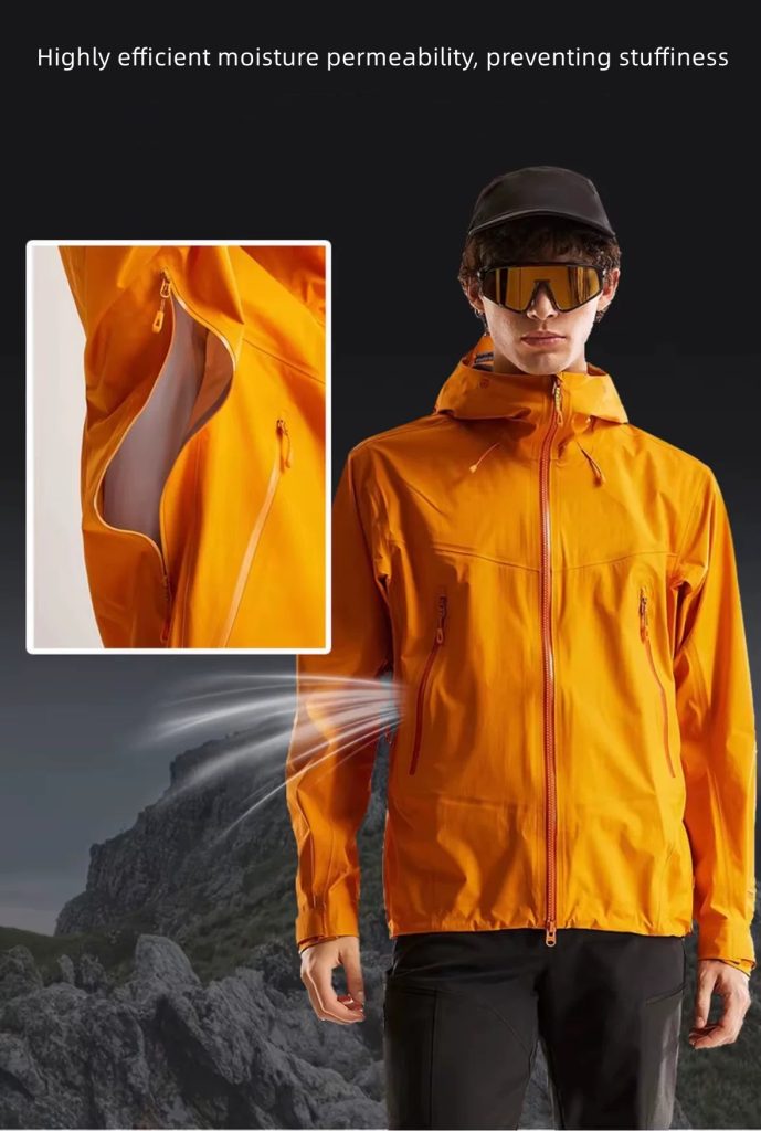 Stone 3-Layer Seam-Sealed Waterproof Jacket - detail 5